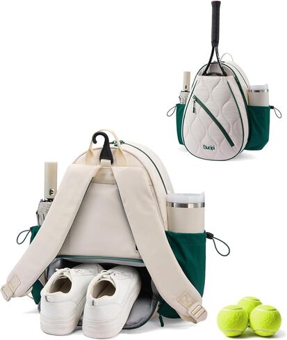 حقيبة تنس Sucipi للنساء والرجال، مقاومة للماء وقابلة للغسل في الغسالة، حقيبة رياضية خفيفة الوزن لكرة المخلل وكرة الريشة in Kuwait