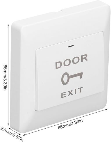 EVTSCAN 12V Access Control Door Exit Button, with WIFI APP Remote, Smart Gate Release Switch Panel, for Commercial Building, Office, School, Hospital in Saudi Arabia