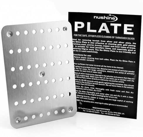 Nushine Magic Cleaning Plate (Large 230x 154mm) - Cleans Many Items at Once! Reuse Multiple Times, no Harsh Chemicals Involved. Use with Washing Soda (purchase separately) in Kuwait