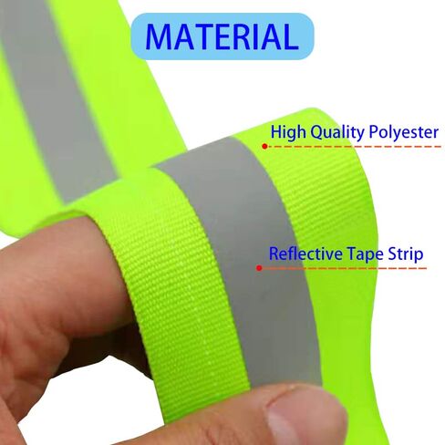 شريط شريط عاكس، 2 بوصة × 33 قدم مخيط على شريط عاكس عالي الوضوح للملابس، والحقيبة المدرسية، ومعطف المطر. شريط تحذيري فلورسنت شخصي، شريط فضي عاكس بعرض 2 سم in Kuwait