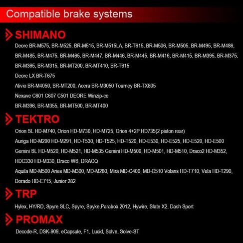 Quiet Semi-Metallic Bike Brake Pads - Compatible with Shimano Deore/MT200 ; Compatible with Tektro - Long-Lasting, Low-Noise, All-Weather & Heat-Resistant for MTB/Ebike (2 Pairs) in Saudi Arabia