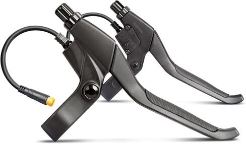 Zeekpowa Ebike Brake Levers 2 Pin Connector 2 Wires Left & Right Electronic Brake Lever for Electric Bicycle E-Bike Scooter (1 Pair) in Saudi Arabia