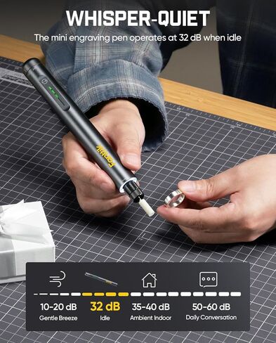 Fanttik F2 Master Kit أداة دوارة لاسلكية صغيرة، 5 سرعات، قلم نقش 25000 دورة في الدقيقة، 28 ملحقًا للتشطيب المطبوع ثلاثي الأبعاد، الصنفرة، التلميع، الحفر، النحت، الدقة DIY في علبة قلابة in Kuwait