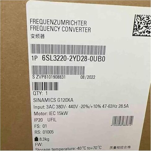 SMOCONE المعجل 6SL3220-2YD28-0UB0 محول التردد 6SL32202YD280UB0 مختوم في صندوق ضمان لمدة سنة واحدة 6SL3220-2YD28-0UB0 اشحن الآن in Kuwait
