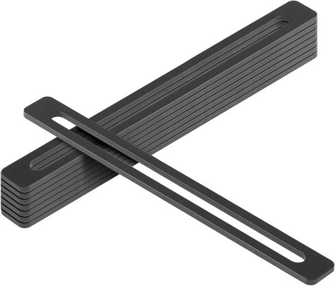 8 Pack 12" x 1" Steel Slotted Flat Mending Plates, 3/8" Slot Hole Adjustable Flat Straight Brace, 5/32" Thick in Saudi Arabia