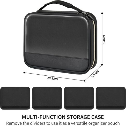 Enamel Pin Display Book with Zipper, Portable Pin Trading Bag for Collectors, 8-Page Felt Lapel Pin Holder with Anti-Scratch PVC Dividers & Clear Display Window, Great for Theme Park Travel in Kuwait