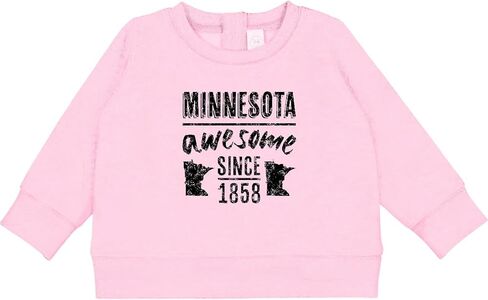 inktastic Minnesota Awesome Since 1858 Baby Sweatshirt in Saudi Arabia