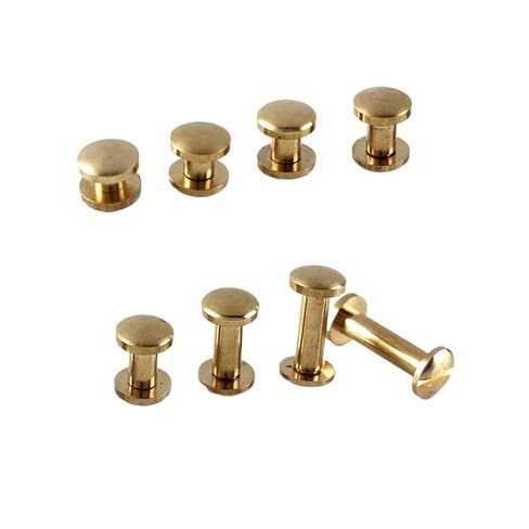 برشام ملزمة برغي المشاركات كتاب ملزمة عدة حزمة من 10 مسامير نحاسية صلبة المسامير 8 مللي متر غطاء 3-18 مللي متر بوست (10 قطعة-18 مللي متر) in Kuwait