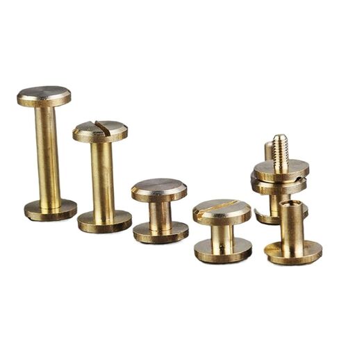 مسامير ربط برشام تثبيت من النحاس الصلب لحزمة الحرف اليدوية مكونة من 20 مقاسًا متعددًا (20 قطعة مسطحة، 12 مم) in Kuwait