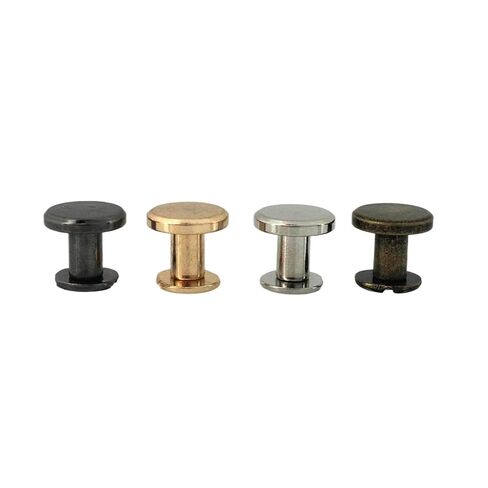 Rivet Binding Screw Posts Metal Binding Screws Pack of 10 Multicolor 9X(5-8) mm(9 X 8mm,Silver 10Pcs) in Saudi Arabia