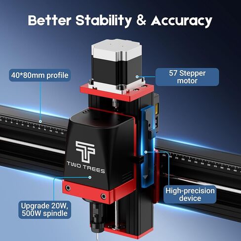 TWOTREES Risers Extra Machine لآلة نقاش الليزر ، عمود دعم 8 PCS 75 مم ، زيادة 6 بوصة لآلة نقش ليزر قياسية M5 in Kuwait