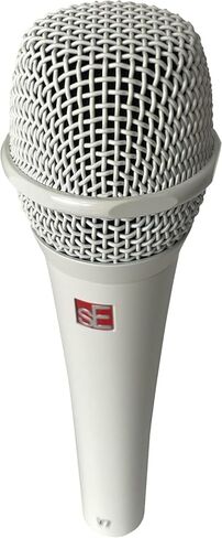 ميكروفون صوتي ديناميكي محمول باليد من Briskdrop sE Electronics V7 أبيض فائق القلب - حزمة مع مرشح بوب وكابل XLR in Saudi Arabia