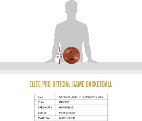 Baden | Elite Pro | Composite Indoor Game Basketball | Premium Quality for Professional Play | Youth, Women & Men's in Saudi Arabia