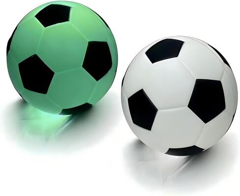 كرة قدم إسفنجية تتوهج في الظلام مقاس 10 سم، كرة مضيئة LED متغيرة الألوان للألعاب الليلية في الهواء الطلق، هدية مثالية لعيد الميلاد وعيد الميلاد وعيد الفصح تتوهج في الظلام لكرة القدم للمراهقين واللاعبين in Kuwait