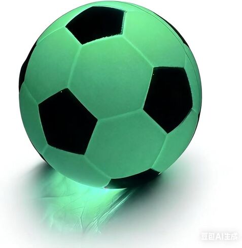 كرة قدم إسفنجية تتوهج في الظلام مقاس 10 سم، كرة مضيئة LED متغيرة الألوان للألعاب الليلية في الهواء الطلق، هدية مثالية لعيد الميلاد وعيد الميلاد وعيد الفصح تتوهج في الظلام لكرة القدم للمراهقين واللاعبين in Kuwait