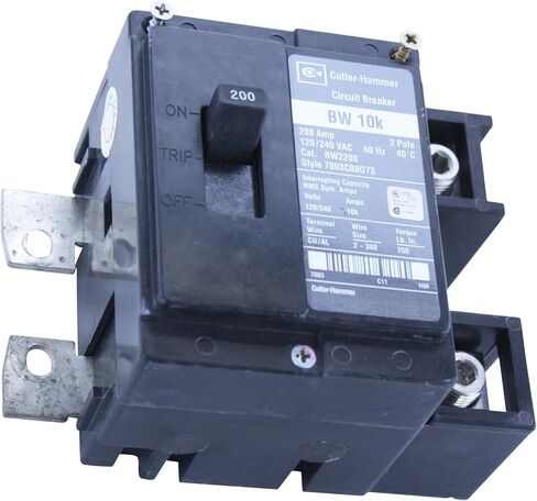 Cutler-Hammer BW2200 Bolt-On Circuit Breaker, BW Series, 2-Pole, 1-Phase, 200-Amp in Saudi Arabia