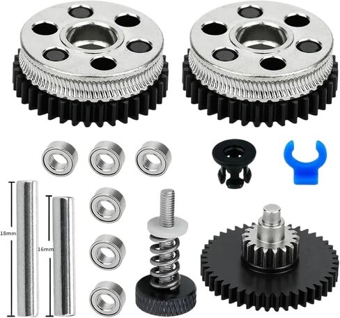 مجموعة تروس مزدوجة للحد من الحلزوني الصلب المتصلب لجميع الطارد المعدني HGX Lite Extruder 2.0 لـ CR10S/Ender3/Ender3 V2/VORON in Kuwait