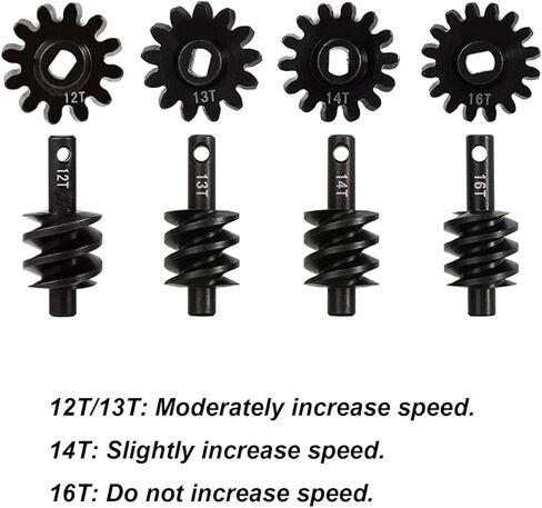Racing Differential Helical Gears Set, 14T Hardened Steel Helical Gear Set Compatible with Axial SCX24 Car in Saudi Arabia