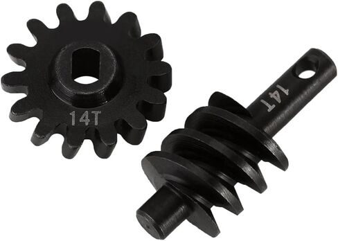 Racing Differential Helical Gears Set, 14T Hardened Steel Helical Gear Set Compatible with Axial SCX24 Car in Saudi Arabia