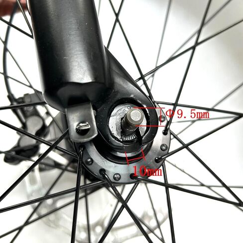 Electric Fat Bike Front Wheel 24''x4.0 with Tire Bearing Hub 12GA Spokes Tyre Black Alloy Aluminum Snow Bicycle Snow Bike Rim Wheel 24 Bolt On in Kuwait