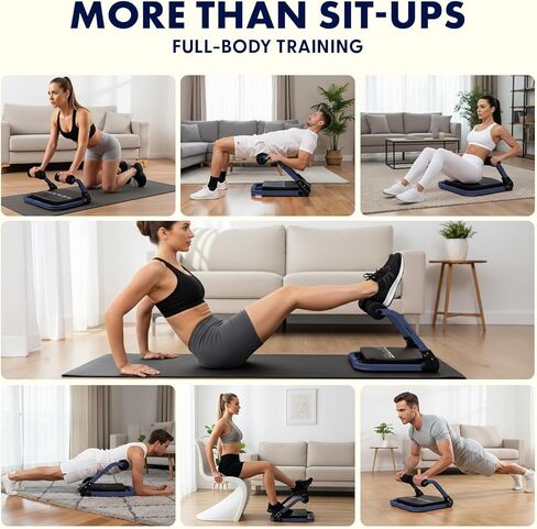 Squatz Ab Machine for Stomach Workout – Core & Sit-Up Exercise Equipment with 3 Resistance Levels for Home Gym, Adjustable Ab Trainer for Full-Body Workout with Automatic Rebound, 350 lbs Capacity in Saudi Arabia