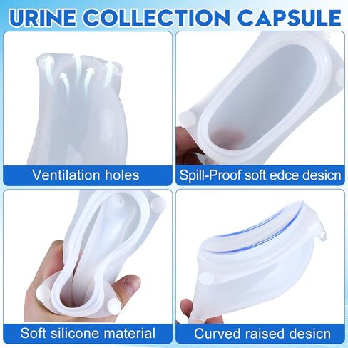 Wearable Leak-Proof Male Urinal Includes 1000 ml/2000 ml Urine Bag, 1.2M Tube and Breathable Support Pants, Male External Catheter for the Elderly and paralyzed Patients (Elderly Male) in Saudi Arabia