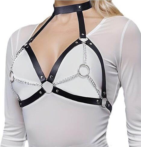 نساء فواك جلدي تسخير الشرير القوطية القوطية السلسلة شرابة الجسم سوار القفل القفل القفل in Kuwait