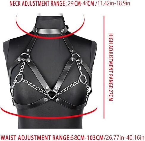 نساء فواك جلدي تسخير الشرير القوطية القوطية السلسلة شرابة الجسم سوار القفل القفل القفل in Kuwait