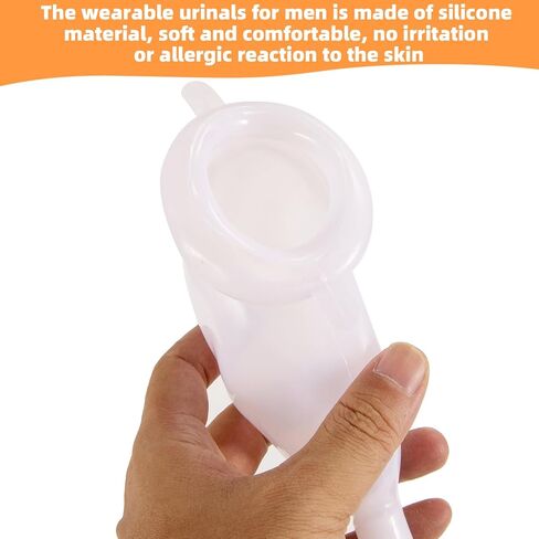 جهاز تجميع البول يمكن ارتداؤه مع 5 أكياس بول من السيليكون قابلة لإعادة الاستخدام (1000 مل)، وقسطرة خارجية محمولة، وسراويل ثابتة من القطن تسمح بمرور الهواء ومضادة للتسرب ومضادة للارتجاع للرجال والمسنين والمرضى طريحي الفراش in Kuwait