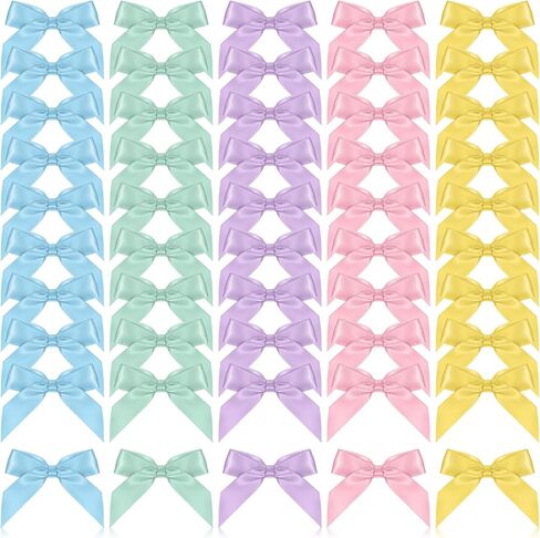 30PCS Green Satin Ribbon Bows 2 inch Self Adhesive Satin Bows for Gift Wrapping Pretied Bows with Sticky Gel Pads Bow Decorations for Birthday Party Wedding Decorations Crafts Gift Bakery Candy Bags in Saudi Arabia