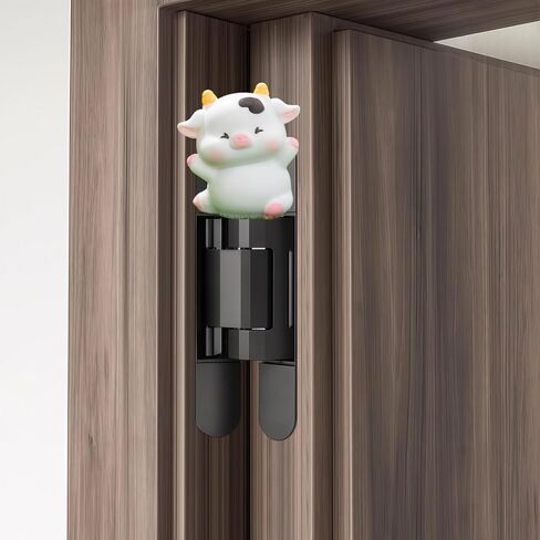 Cute Mini Creative Joyful Cow Hinge Heads Decorative Topper Set 3PCS, Home Decoration,Magnetic Hinge Head Toppers Door Hinge in Saudi Arabia