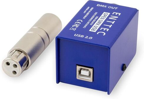 Enttec Open DMX USB 70303 Lighting Interface Controller Widget (Open Source/Hardware) Bundle SIRS-E 5 Pin to 3 Pin XLR Adapter w/SIRS-E Polishing Cloth in Saudi Arabia