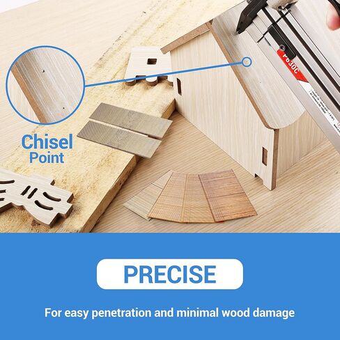 meite 23 Gauge Pin Nails, 1-1/2-Inch Micro Headless Pins for Pin Nailer - Copper Plated Pins Nails for Nail Gun, Ideal for Fine Woodworking and Trim Work (10,000 PCS) in Saudi Arabia