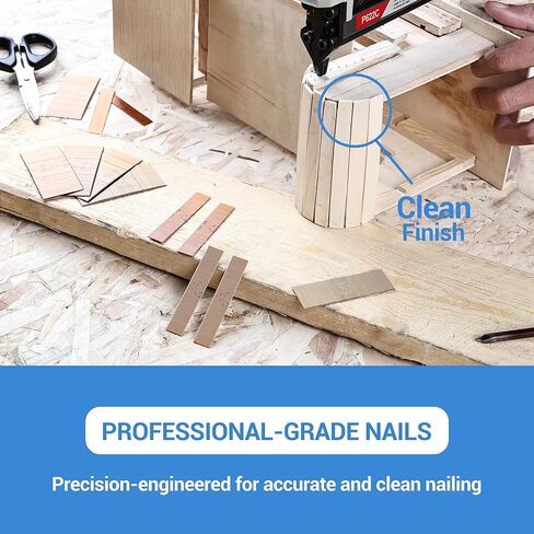 meite 23 Gauge Pin Nails, 1-1/2-Inch Micro Headless Pins for Pin Nailer - Copper Plated Pins Nails for Nail Gun, Ideal for Fine Woodworking and Trim Work (10,000 PCS) in Saudi Arabia
