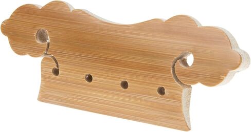Toddmomy Traditional Pipa Saddle Bridge Bamboo Material Professional Lute Bridge Tailpiece Part in Saudi Arabia