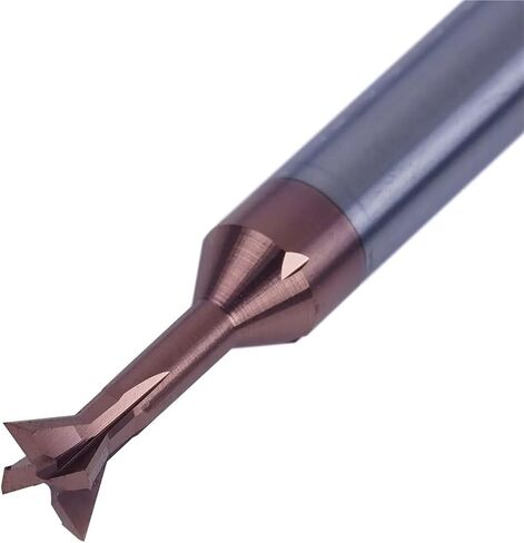 Carbide Dovetail Milling Cutter 30/45/60 Degree Straight Shank Carbide End Mill 1.5-20mm Dia Tungsten Steel Machining Tool for Metal Stainless Steel Alloy Steel Carbon Steel(DCM-D10.0-45DEG) in Kuwait