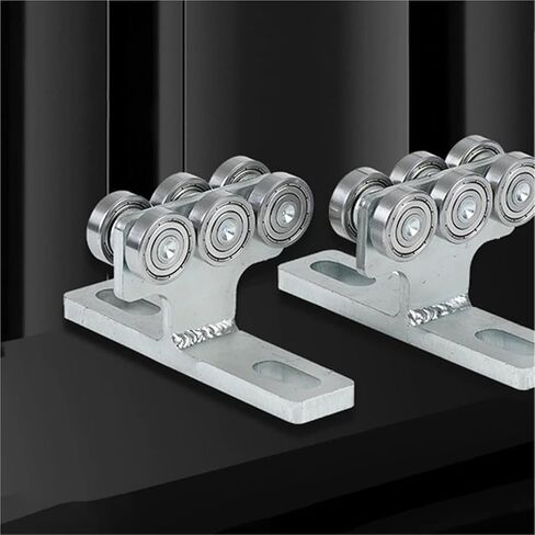 1 قطعة كتم عجلة معلقة انزلاق الباب المسار بكرة معلقة باب الحمام الخشبي T-نوع مكون تركيب الأسطوانة الحديد in Kuwait