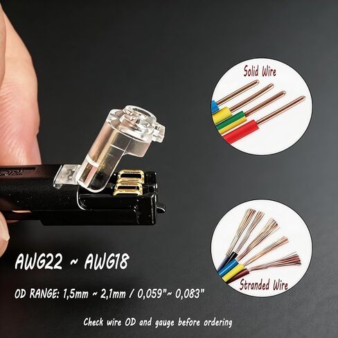 50Pcs Quick Connect Wire Connectors – Double Wire Plug in with Locking Buckle, Flame Retardant Wire Connectors for Strip Lights DIY Crafting, Low-Voltage Decor, Model Kits, 9A 300V, 18-22 AWG in Saudi Arabia