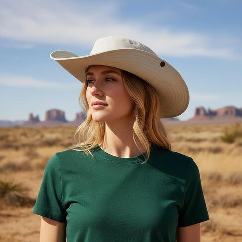 Beige Outdoor Sun Hat, Sun Protective Bucket Hat for Summer Hiking Fishing & Sports in Saudi Arabia