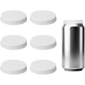 PATIKIL Silicone Soda Can Lids, 6 Pack 0.6" Height Reusable Soda Can Cover Stopper Protector Covers for Beer Drink Juice Beverage, Fits Standard Cans, 6 Color in Saudi Arabia