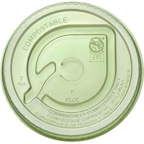 أغطية أكواب باردة قابلة للتحلل من سلسلة 96 من فيجوير، علبة مكونة من 1000 قطعة، غطاء شفاف، مصنوع من بلاستيك نباتي متجدد من جيش التحرير الشعبى الصينى، شفاف للرؤية in Kuwait