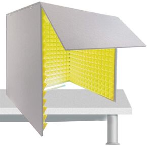 Sound Proofing Panels Sound Proof Foam Panels Vocal Booth 80 * 80 * 80CM Sound Proof Panels for Walls Portable Soundproof Booth for Recording Studio, Home, Offices,Yellow in Kuwait