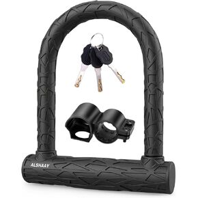 قفل دراجة على شكل حرف U قفل دراجة على شكل حرف U للسكوتر الكهربائي سكوتر كهربائي محمي ببراءة اختراع كم واقي محكم 0.74 بوصة دعامة تثبيت تكبل 3 مفاتيح كابل غير متضمن in Kuwait
