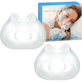 وسادة قناع بديلة AirFit F30(M) - عبوتان من وسائد قناع الوجه الكامل ذات الختم الموثوق والملاءمة المثالية، متوافقة مع إطار F30 الأصلي (متوسط) in Kuwait