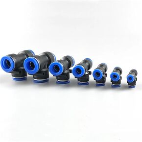 PE Connectors Pneumatic Fitting Connect 4mm 6mm 8mm 10 12MM 3Way Plastic Pipe Water Hose Tube Connector 20Pcs(PEG 10-8) in Kuwait