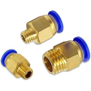 PC Pneumatic Fitting Quick Connectors M5 M6 M8 M10 M12 M14 M16 M20 Male Thread Pipe 50Pcs(PC12-M12x1.75) in Kuwait