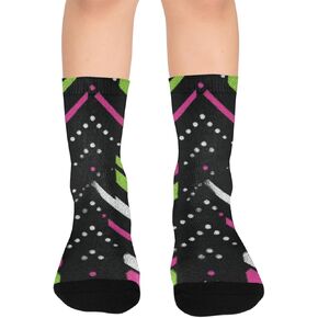 جوارب Bold Geo Motif للمشي لمسافات طويلة - جوارب شتوية حرارية سميكة دافئة للأولاد والبنات الصغار للمدرسة، والارتداء اليومي والأنشطة الخارجية in Kuwait