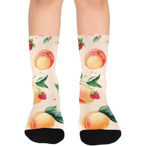 جوارب المشي لمسافات طويلة على شكل فواكه الربيع - جوارب شتوية حرارية سميكة دافئة للأطفال الصغار للأولاد والبنات للمدرسة، والارتداء اليومي والأنشطة الخارجية in Kuwait