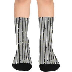 جوارب مخططة بنقاط على شكل قلب للمشي لمسافات طويلة - جوارب شتوية حرارية سميكة دافئة للأطفال الصغار للأولاد والبنات للمدرسة، والارتداء اليومي والأنشطة الخارجية in Kuwait