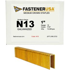 1" Leg x 7/16" Crown 16GA GALV N13 Staples 10,000ct in Kuwait